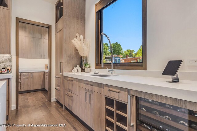 700 W Smuggler St, Aspen, CO 81611 - snow covered patio with stairway, a patio, and outdoor dining area