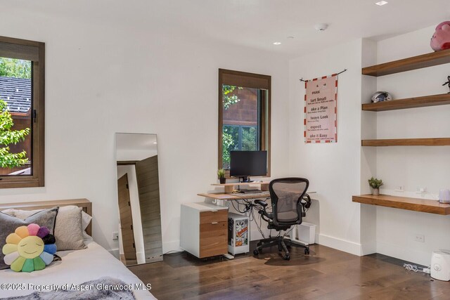 700 W Smuggler St, Aspen, CO 81611 - bedroom featuring wood finished floors and a desk