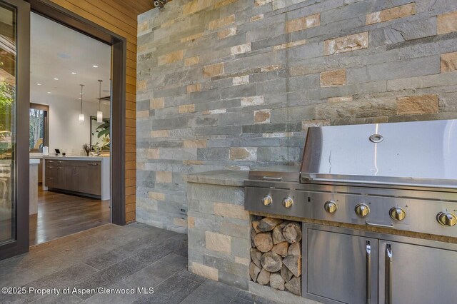 700 W Smuggler St, Aspen, CO 81611 - detailed view of stone siding