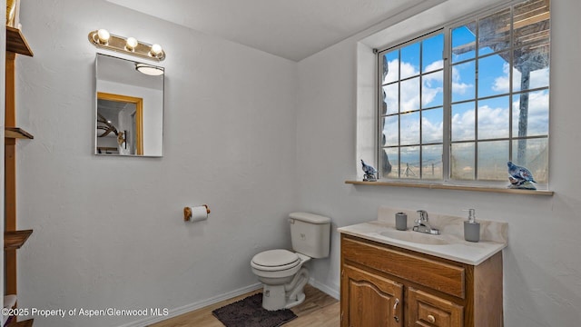 160 Mustang Mesa Trl, Rifle, CO 81650 - half bath with wood finished floors and vanity