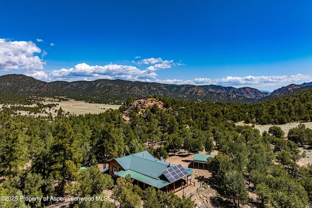 701/700 Bella Vista Ln, Cotopaxi, CO 81223 - mountain view with a heavily wooded area