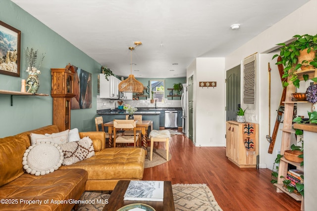 106 Lakeside Ct, Basalt, CO 81621 - living area featuring dark wood-style flooring