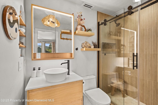 106 Lakeside Ct, Basalt, CO 81621 - full bathroom featuring vanity and a shower stall
