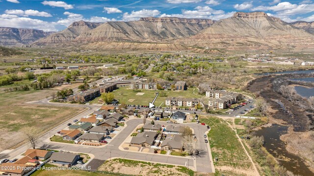120 Harris Ln, Parachute, CO 81635 - birds eye view of property with a residential view and a mountain view