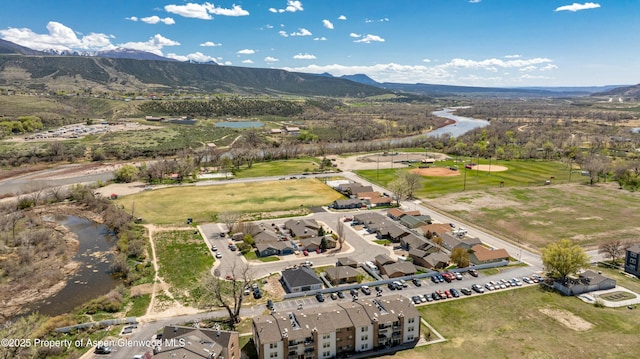 120 Harris Ln, Parachute, CO 81635 - drone / aerial view with a water and mountain view