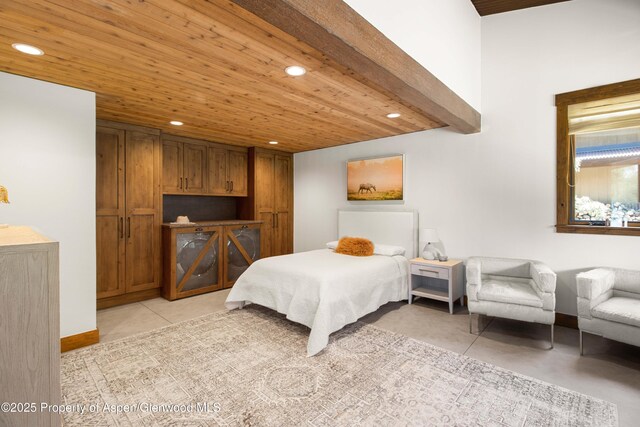2701 County Rd 100, Carbondale, CO 81623 - bedroom with recessed lighting and wood ceiling