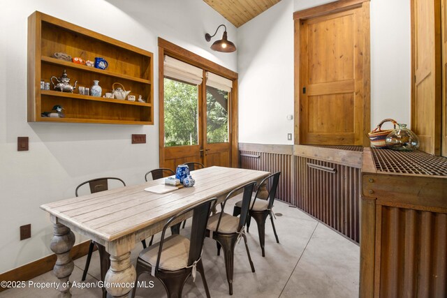2701 County Rd 100, Carbondale, CO 81623 - dining room featuring lofted ceiling