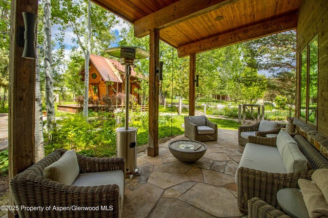 2701 County Rd 100, Carbondale, CO 81623 - view of patio with outdoor lounge area