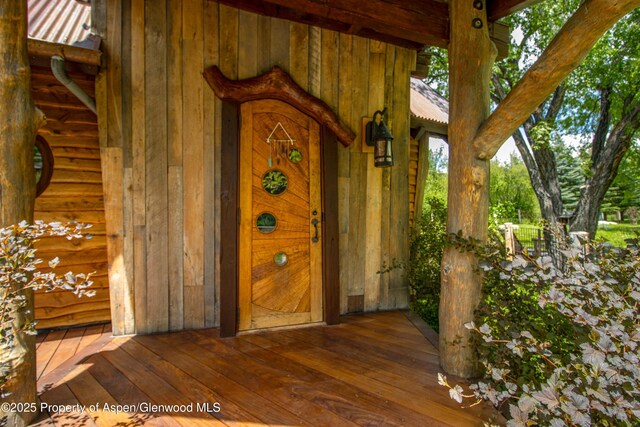 2701 County Rd 100, Carbondale, CO 81623 - doorway to property featuring metal roof