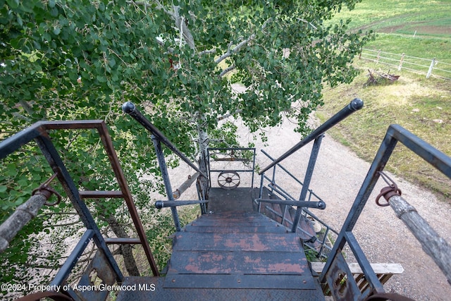 view of staircase