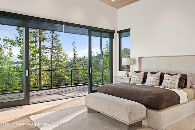 1234 Wood Rd, Snowmass Village, CO 81615 - bedroom with multiple windows and wood finished floors