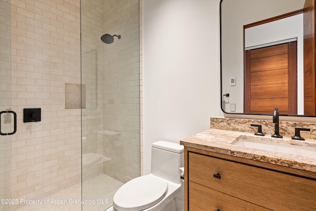 1234 Wood Rd, Snowmass Village, CO 81615 - full bath featuring vanity, toilet, and a shower stall