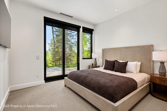 1234 Wood Rd, Snowmass Village, CO 81615 - carpeted bedroom featuring access to outside and baseboards