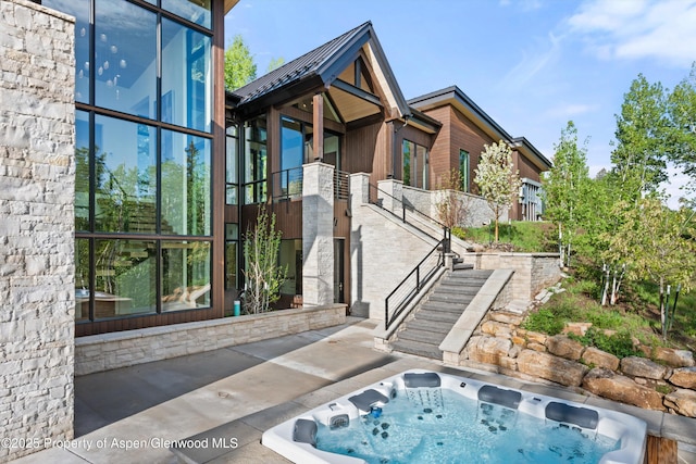 1234 Wood Rd, Snowmass Village, CO 81615 - doorway to property with stone siding