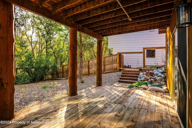 view of deck