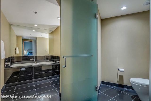 130 Wood Rd Unit 625, Snowmass Village, CO 81615 - bathroom featuring tile patterned floors and recessed lighting