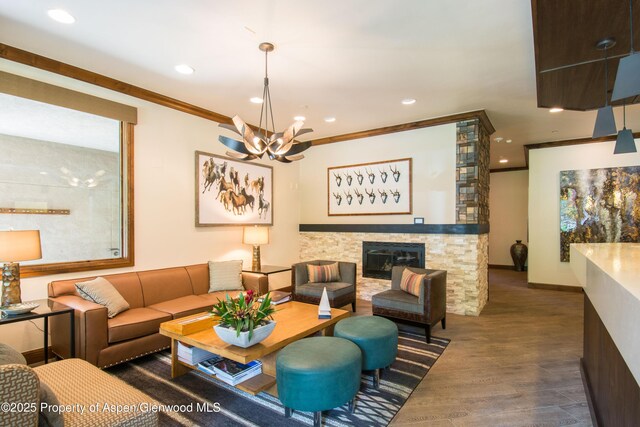 425 Wood Rd Unit 48, Snowmass Village, CO 81615 - building lobby featuring ornamental molding and recessed lighting
