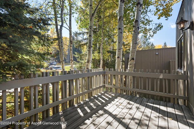 211 Meadow Ranch Dr Unit D5A, Snowmass Village, CO 81615 - view of wooden deck