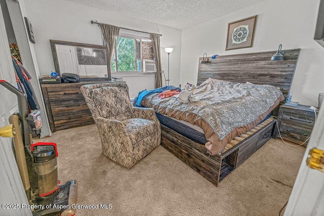 714 Westridge Rd, Craig, CO 81625 - bedroom featuring carpet floors, a textured ceiling, and cooling unit