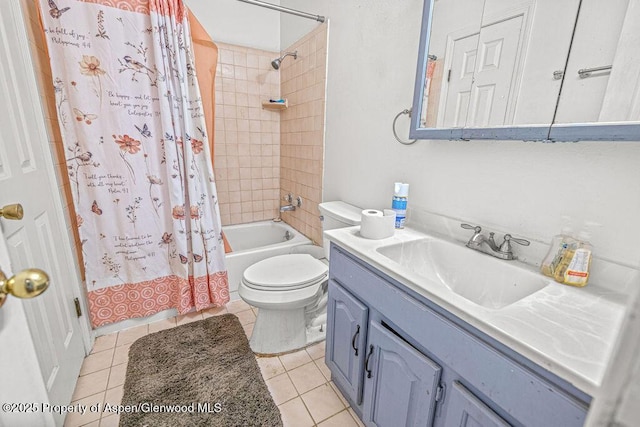 714 Westridge Rd, Craig, CO 81625 - full bathroom with shower / tub combo, vanity, and tile patterned floors