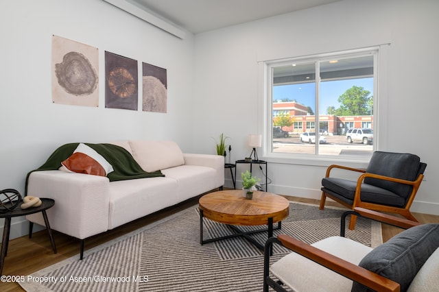 775 Russell St, Craig, CO 81625 - living area featuring baseboards and wood finished floors
