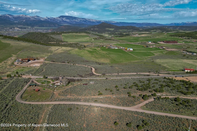 mountain view with a rural view