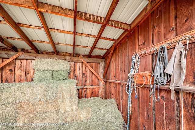 view of horse barn