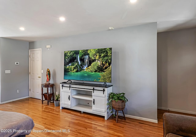 2618 Apache Ct, Rifle, CO 81650 - living room featuring light wood-type flooring and recessed lighting