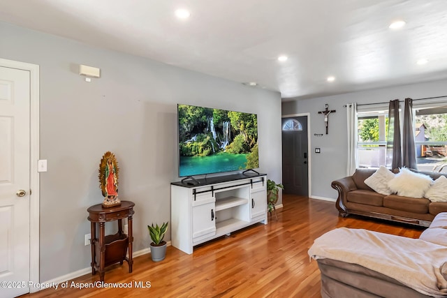 2618 Apache Ct, Rifle, CO 81650 - living area featuring recessed lighting and light wood-style flooring