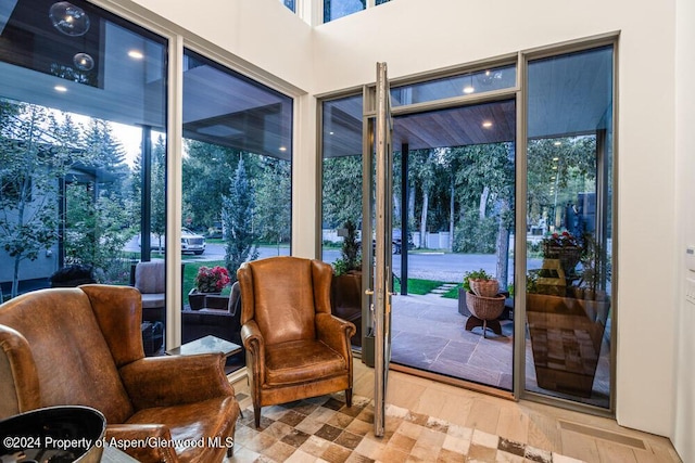 doorway to outside with a wealth of natural light