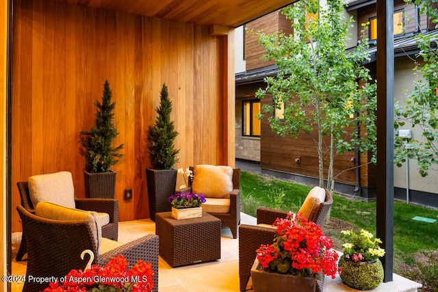 view of patio / terrace featuring outdoor lounge area