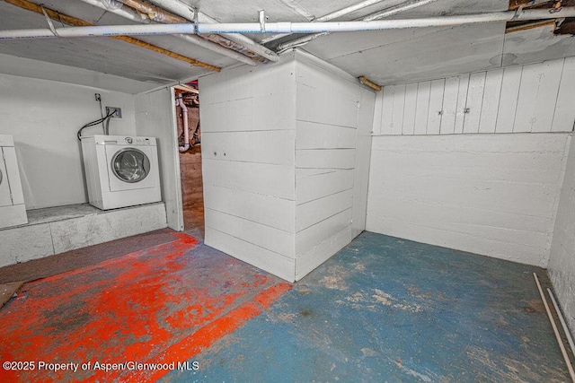 774 School St, Craig, CO 81625 - unfinished basement featuring washer / clothes dryer