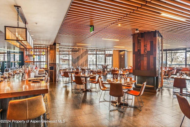 view of dining area