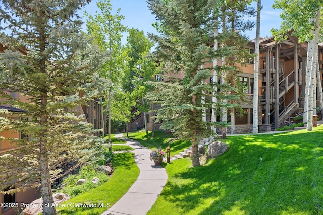 600 Carriage Way Unit L-12, Snowmass Village, CO 81615 - view of community featuring a yard