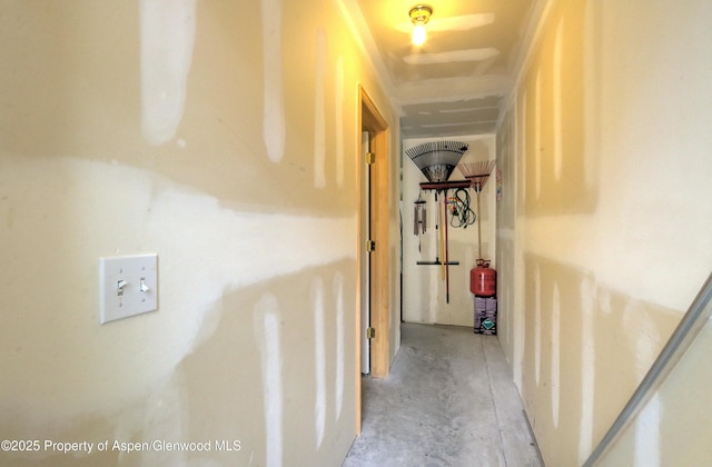 41 Angelica Cir, Parachute, CO 81635 - hall with concrete floors