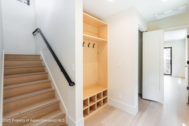 366 Stotts Mill Rd, Basalt, CO 81621 - mudroom featuring light wood finished floors and baseboards