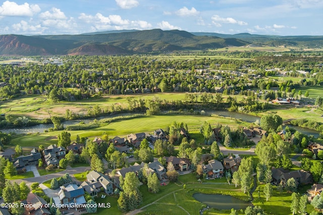 1185 Heritage Dr, Carbondale, CO 81623 - aerial view of property's location with a local golf course, nearby suburban area, and a water and mountain view