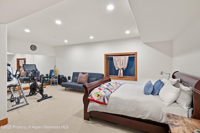 1185 Heritage Dr, Carbondale, CO 81623 - carpeted bedroom featuring recessed lighting