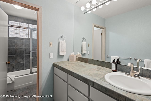 645 Sneaky Ln, Aspen, CO 81611 - full bathroom with vanity and combined bath / shower with glass door