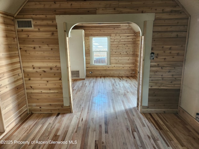 1004 Elm Ave, Collbran, CO 81624 - bonus room with light wood-style flooring, wooden walls, and lofted ceiling