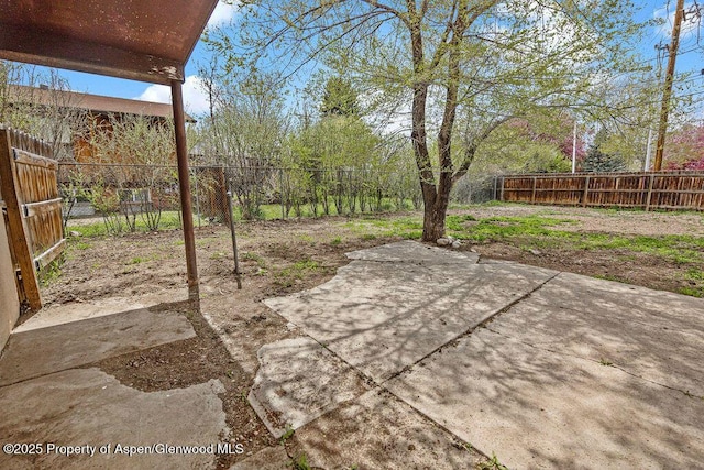 view of patio / terrace with a fenced backyard