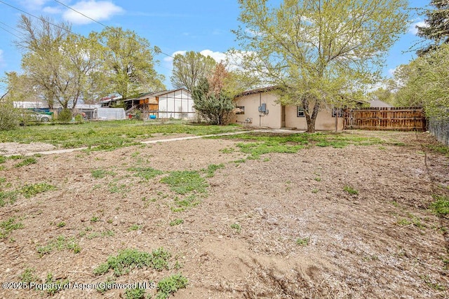 view of fenced backyard