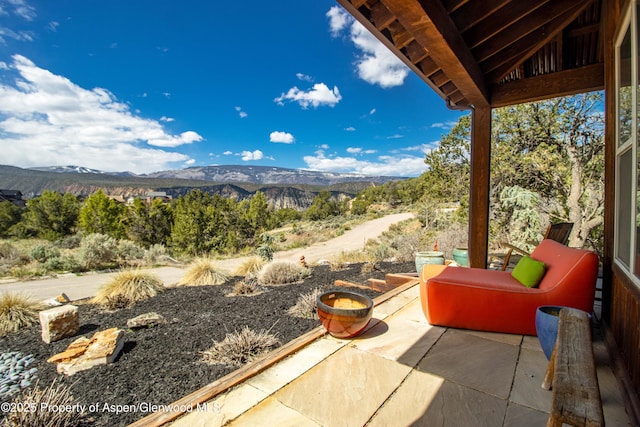 236 Paintbrush Way, Glenwood Springs, CO 81601 - view of patio featuring a mountain view