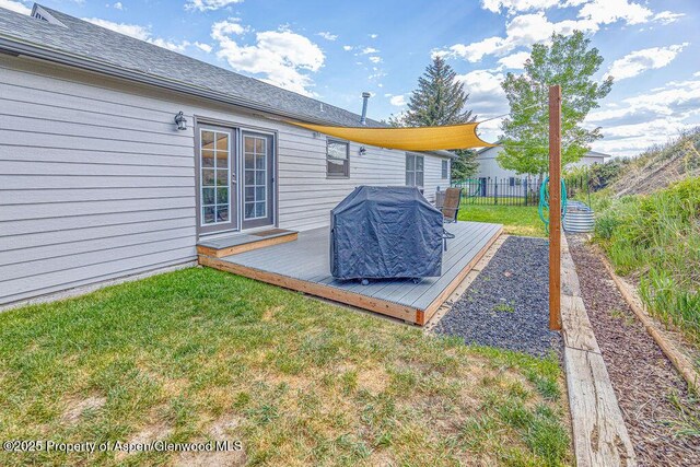 1321 Lecuyer Dr, Craig, CO 81625 - view of yard with a wooden deck