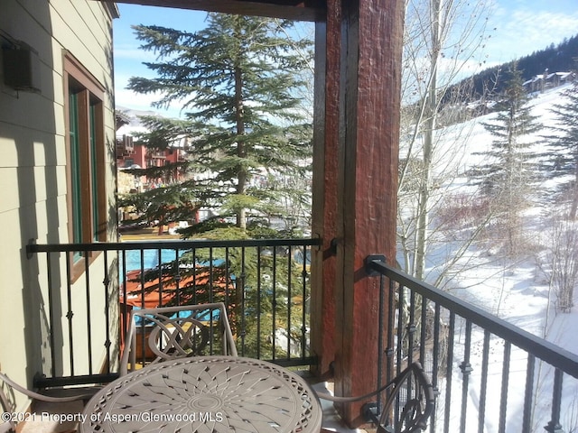 0075 Prospector Rd Unit 8405Summer Interest, Aspen, CO 81611 - view of snow covered back of property
