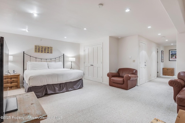 851 Ute Ave Unit B, Aspen, CO 81611 - carpeted bedroom featuring recessed lighting and baseboards
