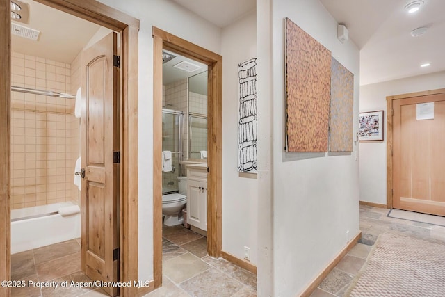851 Ute Ave Unit B, Aspen, CO 81611 - hall with baseboards