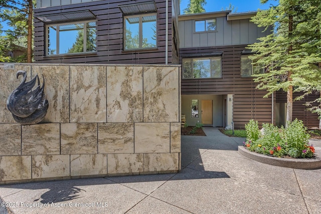 851 Ute Ave Unit B, Aspen, CO 81611 - view of front of property with board and batten siding