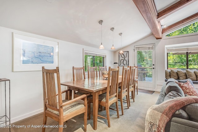 851 Ute Ave Unit B, Aspen, CO 81611 - dining area featuring light carpet