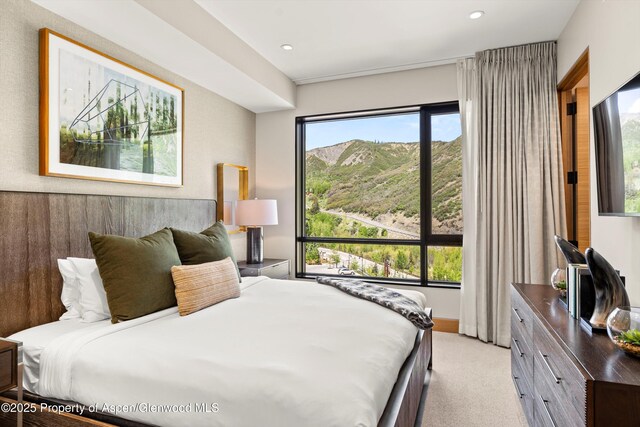 77 Wood Rd Unit 507-13, Snowmass Village, CO 81615 - bedroom featuring light carpet and recessed lighting